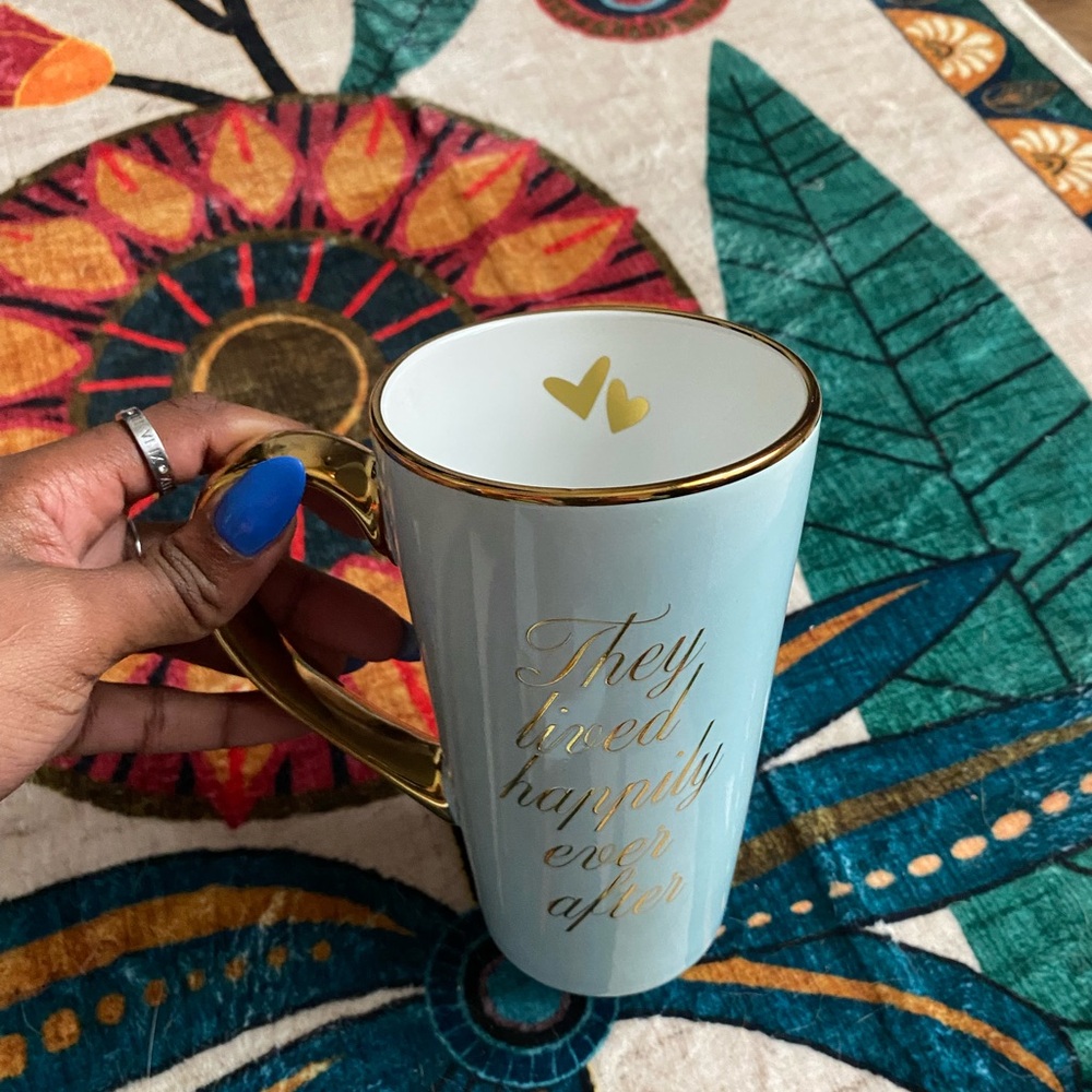Blue and Gold Mug - Happily Ever After✨
